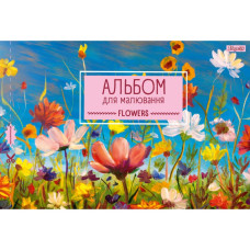Альбом для малювання А4/28арк. "1В" /130493/ (100г/м2) скоба, з перфорацією (6/84)