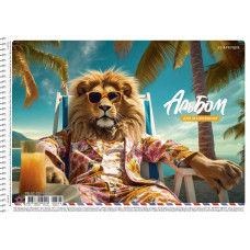 Альбом для малювання "Star" А4/20арк./PB-SC-020-8506/ спіраль, 100г/м2, ВД-лак (9/108)