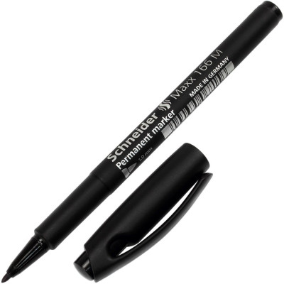 Маркер перманентний "SCHNEIDER" MAXX РМ166 1мм, Чорний (10/500)