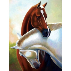 Алмазна мозаїка "Go to art" /178835/ "Турбота" 20*30см на підрамнику