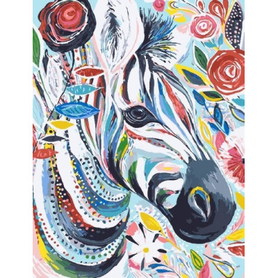 Алмазна мозаїка "Go to art" /178840/ "Африканська красуня" 20*30см на підрамнику