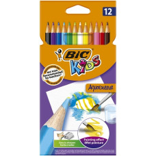 Олівці кольорові акварельні "BIC" 12 кол. /8575614/280/ Kids Aquacouleur (12/144/280)