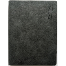 Щоденник ДАТ. 2027 А6/160арк "Bourgeois" /9970/ ШКІР. ЗАМ, крем пап., 70гр/м # (1/40)