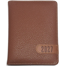 Щоденник ДАТ. 2027 А6/160арк "Bourgeois" /9984/ ШКІР. ЗАМ, крем пап., 70гр/м # (1/40)