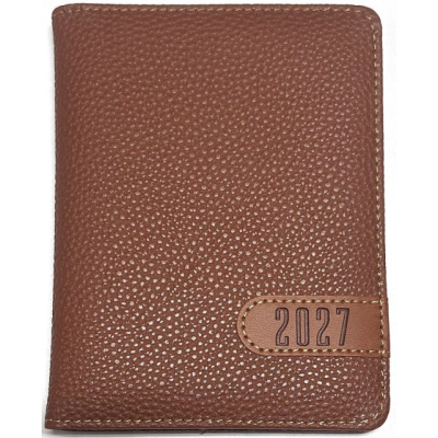 Щоденник ДАТ. 2027 А6/160арк "Bourgeois" /9984/ ШКІР. ЗАМ, крем пап., 70гр/м # (1/40)