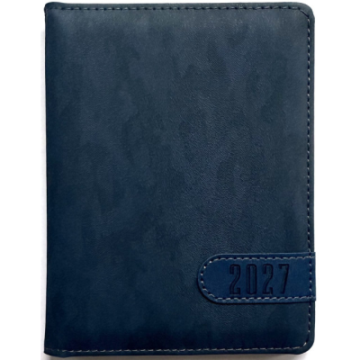 Щоденник ДАТ. 2027 А6/160арк "Bourgeois" /9990/ ШКІР. ЗАМ, крем пап., 70гр/м # (1/40)