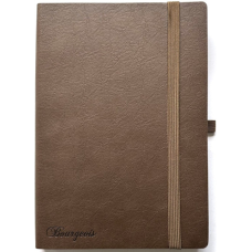 Щоденник НЕДАТ А5/160арк "Bourgeois" /9994/ ШКІР. ЗАМ, крем пап., 70гр/м # на гумці (1/20)