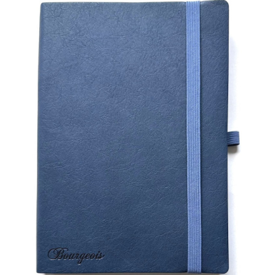 Щоденник НЕДАТ А5/160арк "Bourgeois" /9996/ ШКІР. ЗАМ, крем пап., 70гр/м # на гумці (1/20)