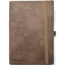 Щоденник НЕДАТ А5/160арк "Bourgeois" /9997/ ШКІР. ЗАМ, крем пап., 70гр/м # на гумці (1/20)