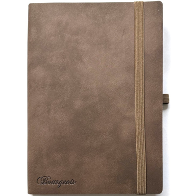 Щоденник НЕДАТ А5/160арк "Bourgeois" /9997/ ШКІР. ЗАМ, крем пап., 70гр/м # на гумці (1/20)