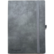 Щоденник НЕДАТ А5/160арк "Bourgeois" /9998/ ШКІР. ЗАМ, крем пап., 70гр/м # на гумці (1/20)