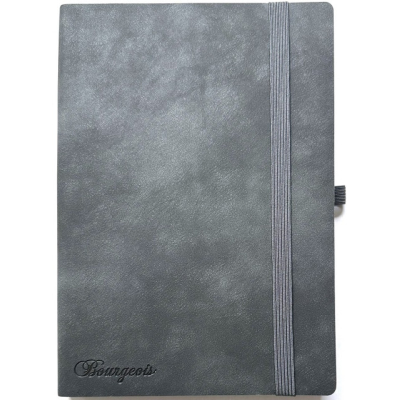 Щоденник НЕДАТ А5/160арк "Bourgeois" /9998/ ШКІР. ЗАМ, крем пап., 70гр/м # на гумці (1/20)