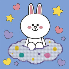 Картина за номерами "SANTI" /954939/ "Line Friends. Коні на хмаринці", 25*25см, з алмазною мозаїкою Картина за номерами "SANTI" /954939/ "Line Friends. Коні на хмаринці", 25*25см, з алмазною мозаїкою