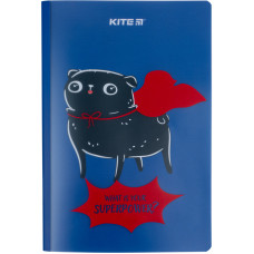 Блокнот А5+/ 40 "Kite" /K22-460-1/ пласт. обкл. двійна, Weird dog (1/18/36)