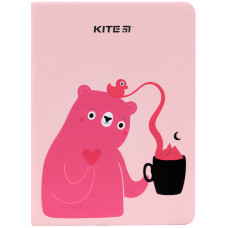 Блокнот В6+/ 96 "Kite" /K22-464-1/ тв. обкл., Pink Bear (1/18/36)