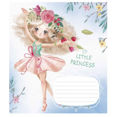 Зошит уч. "Школярик" 12арк.== /2977L/ "Little Princess" Глітер (дівчинка) (30/300)