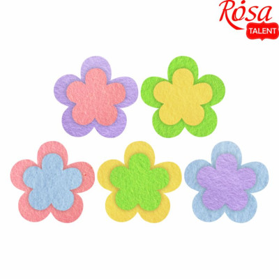 Заготовка "Rosa Talent" /418/ "Квіти 1" 5*5см-5шт, 4*4см-5шт