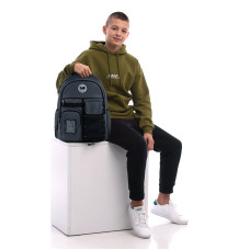 Рюкзак "GoPack" /GO26-184L-4/ Education Teens 184 темно-сірий (1/10)