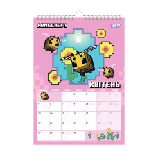 Календар-планер А3 настінний 2026 "YES" /270280/ "Minecraft.Spring" (1/20)