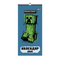 Календар-постер настінний 2026 "YES" /270278/ 20*42см "Minecraft" (1/20)