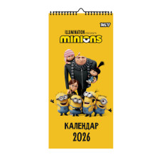 Календар-постер настінний 2026 "YES" /270279/ 20*42см "Minions" (1/20)
