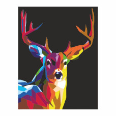 STOCK Картина за номерами "Rainbow deer" /N0001351/ RS