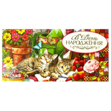 Конверт для грошей "Fiesta" /М 15-117/ З Днем Народження! (10)