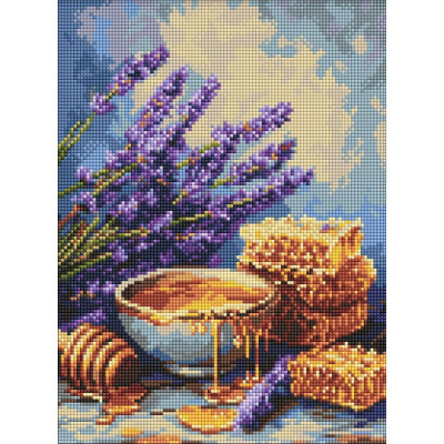 Алмазна мозаїка "Ідейка" /AMO20412/ "Лаванда та мед" 30*40см
