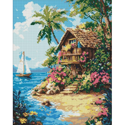 Алмазна мозаїка "Ідейка" /AMO8298/ "Життя в тропіках" 40*50см