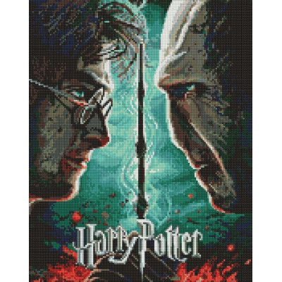 Алмазна мозаїка "Ідейка" /AMO20357/ WB "Harry Potter: Гаррі та Волдеморт" 40*50см