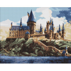 Алмазна мозаїка "Ідейка" /AMO20360/ WB "Harry Potter: Гоґвортс вдень" 40*50см
