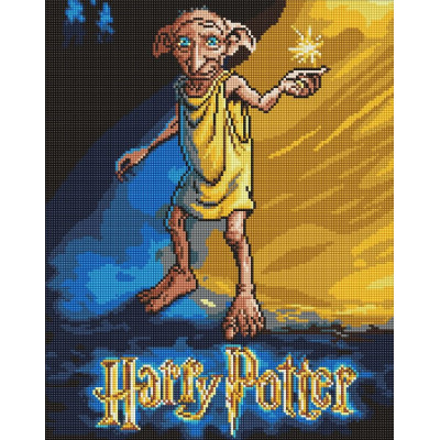 Алмазна мозаїка "Ідейка" /AMO20373/ WB "Harry Potter: Постер з Добі" 40*50см