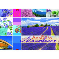 Альбом для малювання А4/40 арк. "Рюкзачок" /А-26/ "COLORS" на спіралі, УФ-лак, 160г/м2, мікс (1/8)