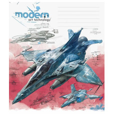 Зошит уч. "Школярик" 18арк.# /3442K/ "Modern Art, Technology" ВД-лак (хлопчик) (25/250)