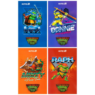Скетчбук А6/50арк. "Kite" /NT25-195/ планшет, безлін. TMNT Mutant Mayhem (2023 Movie) (1/12)