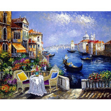 Алмазна мозаїка "Go to art" /178952/ "Улюблене місто" 30*40см на підрамнику