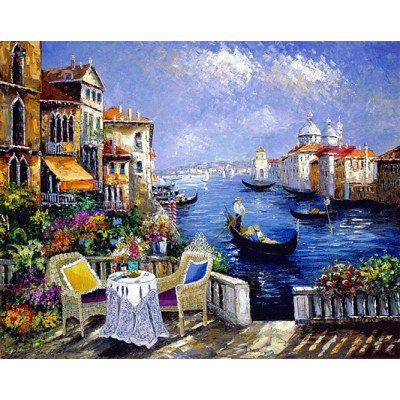 Алмазна мозаїка "Go to art" /178952/ "Улюблене місто" 30*40см на підрамнику