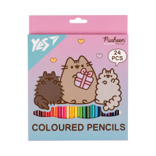 Олівці кольорові "Yes"  24 кол. /290741/ "Pusheen. Stormy and Pip" (1/6/120)