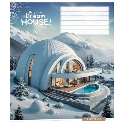 Зошит уч. "Star" 12арк. == /3530L/ "Dream house" ВД-лак (нейт) (30/360)