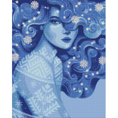 STOCK Алмазна мозаїка "Ідейка" /AMO7452/ "Холодна краса" 40*50см