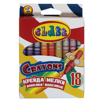Крейда воскова 18 кол. "CLASS" /7604/ 8*90мм (12/144)