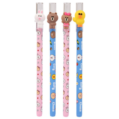 Ручка масляна "YES" /412174/ "Line Friends", 0,7 мм, синя (36)
