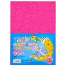Флексика (фоаміран) "Art studio of Happines" /PLH-EVA-004/ плюшевий,2мм фуксія (5арк в уп.) (1/200)