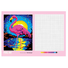 Розмальовка піксельна 210*297мм/20арк "Апельсин" /РМ-85/ Coloring book "PIXEL ART" МІКС (1/12)