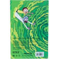Блокнот А6/80 "Kite" /RM22-199-1/ тв. обкл., #, "Rick and Morty" (1/10)