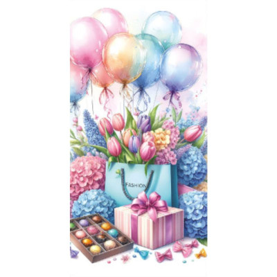 Конверт для грошей "Fiesta" /КВ 25-192/ З найкращими побажаннями (10/300)