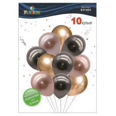 Кульки повітряні "Pelican" /837405/ латексні "Бронзове сяйво" хром 10шт/уп