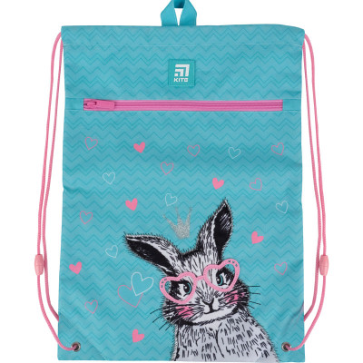 Сумка для взуття "Kite" /K21-601M- 1/ з кишенею, Cute Bunny (47878) (1/25/100)