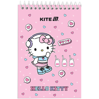 Скетчбук А6/48арк. "Kite" /HK25-196-1/ пласт. спіраль Hello Kitty (1/20)