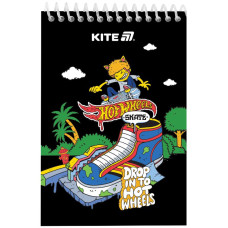 Скетчбук А6/48арк. "Kite" /HW25-196-2/ пласт. спіраль Hot Wheels Skate (1/20)